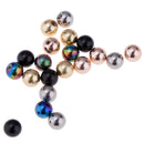 20pcs 5mm Ball Belly Ring Screw 16g Stainless Steel Piercing Jewelry Ball