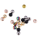 Pack of 20 Stainless Steel Balls Barbell Bar Ends Piercing Ring Jewelry Making Supplies 14g