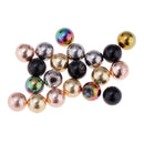 Pack of 20 Stainless Steel Balls Barbell Bar Ends Piercing Ring Jewelry Making Supplies 14g