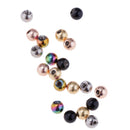 Pack of 20 Stainless Steel Balls Barbell Bar Ends Piercing Ring Jewelry Making Supplies 14g