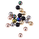 20PCS Replacement Piercing Balls Lip Eyebrow Tragus Horseshoes 1.6mmx5mm