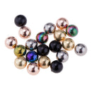20PCS Replacement Piercing Balls Lip Eyebrow Tragus Horseshoes 1.6mmx5mm