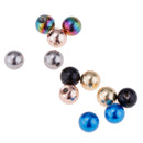 12 PCS Stainless Steel 1.6x5mm Piercing Jewelry Replacement Balls Mix Color