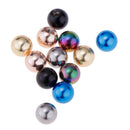 12 PCS Stainless Steel 1.6x5mm Piercing Jewelry Replacement Balls Mix Color
