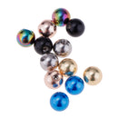 12 PCS Stainless Steel 1.6x5mm Piercing Jewelry Replacement Balls Mix Color