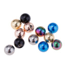 12 PCS Stainless Steel 1.6x5mm Piercing Jewelry Replacement Balls Mix Color