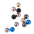 12 PCS Stainless Steel 1.6x5mm Piercing Jewelry Replacement Balls Mix Color