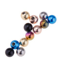 12 Pieces Mixed Stainless Steel Piercing Jewelry Parts Replacement Ring Balls Barbell Ends 14g