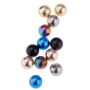 12 Pieces Mixed Stainless Steel Piercing Jewelry Parts Replacement Ring Balls Barbell Ends 14g