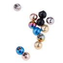 12pcs Body Piercing Ring Screw Ball 3mm 14g Stainless Steel Ball Replace