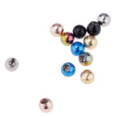 12pcs Body Piercing Ring Screw Ball 3mm 14g Stainless Steel Ball Replace