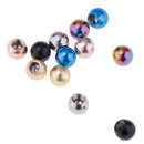 12pcs Body Piercing Ring Screw Ball 3mm 14g Stainless Steel Ball Replace