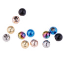 12pcs Body Piercing Ring Screw Ball 3mm 14g Stainless Steel Ball Replace