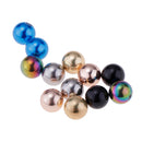 12pcs 5mm Color Plated Stainless Steel Fit 16g Piercing Ball Replace Finding