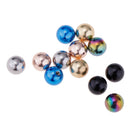 12pcs 5mm Color Plated Stainless Steel Fit 16g Piercing Ball Replace Finding