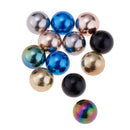 12pcs 5mm Color Plated Stainless Steel Fit 16g Piercing Ball Replace Finding
