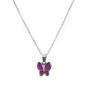 Lady Sensitive Thermo Mood Color Change Butterfly Pendant Necklace Bridal Charm Family Jewelry Gifts
