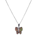 Lady Sensitive Thermo Mood Color Change Butterfly Pendant Necklace Bridal Charm Family Jewelry Gifts