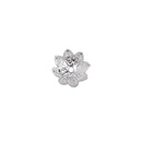 100 Pieces Flower Shaped Bead End Caps Metal Spacers Findings Silver Plated 9.5x4mm
