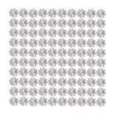 100 Pieces Flower Shaped Bead End Caps Metal Spacers Findings Silver Plated 9.5x4mm