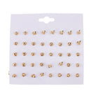 20 Pairs Assorted Rhinestone Pearl Ball Earring Stud Set Earrings Jewelry