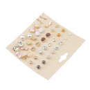 20 Pairs Assorted Rhinestone Pearl Ball Earring Stud Set Earrings Jewelry
