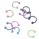 10 pcs Horseshoe Nose Ring Stainless Steel Nose Stud Ball End Body Jewelry