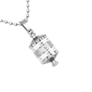 Ethnic Om Mani Padme Hum Prayer Wheel Mantra Urn Memorial Necklace Jewelry