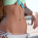 8 Pieces Pregnancy Flexible Long Belly Navel Button Rings Stud Piercings Navel Belly Button Retainer