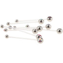 8 Pieces Pregnancy Flexible Long Belly Navel Button Rings Stud Piercings Navel Belly Button Retainer