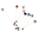 8 Pieces Pregnancy Flexible Long Belly Navel Button Rings Stud Piercings Navel Belly Button Retainer