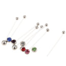 8 Pieces Pregnancy Flexible Long Belly Navel Button Rings Stud Piercings Navel Belly Button Retainer