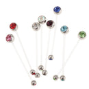 8 Pieces Pregnancy Flexible Long Belly Navel Button Rings Stud Piercings Navel Belly Button Retainer