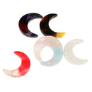 6pcs Assorted Color Acrylic Moon Charms Beads Bracelet Necklace Earring DIY