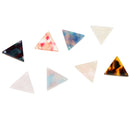 8 Pieces Geometric Triangle Acetate Acrylic Loose Beads DIY Jewelry Craft Supply