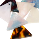 8 Pieces Geometric Triangle Acetate Acrylic Loose Beads DIY Jewelry Craft Supply