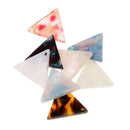 8 Pieces Geometric Triangle Acetate Acrylic Loose Beads DIY Jewelry Craft Supply