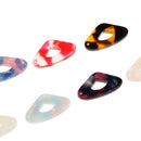 7pcs Acrylic Irregular Shapes Pendants Charm For Necklace Jewelry Making