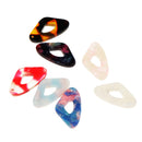 7pcs Acrylic Irregular Shapes Pendants Charm For Necklace Jewelry Making