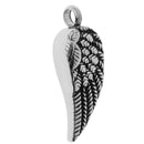 Stainless Steel Cremation Keepsake Memorial Ashes Angel Wing Urn Pendant