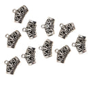 10pcs Antique Tibetan Silver Bail Tube Beads Spacer Bead Bail beads Bead Hanger Fit Charm European Bracelet Pendant 14x19x7mm
