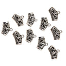 10pcs Antique Tibetan Silver Bail Tube Beads Spacer Bead Bail beads Bead Hanger Fit Charm European Bracelet Pendant 14x19x7mm