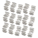100pieces Rhinestone Space Beads 3 Holes Bars Jewelry Connectors Metal DIY Crafts Supplies 18x7x4mm