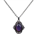 Color Change Gemstone Mood Temperature Feeling Necklace for Women Collection