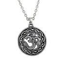 Antique Charms OHM Om Aum Pendant Necklace Hindu Yoga Men Women Necklace