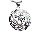 Antique Charms OHM Om Aum Pendant Necklace Hindu Yoga Men Women Necklace