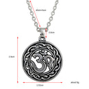 Antique Charms OHM Om Aum Pendant Necklace Hindu Yoga Men Women Necklace