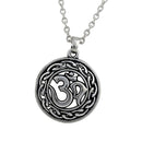 Antique Charms OHM Om Aum Pendant Necklace Hindu Yoga Men Women Necklace
