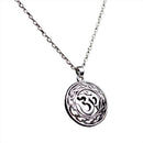 Antique Charms OHM Om Aum Pendant Necklace Hindu Yoga Men Women Necklace