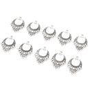 20 Pieces Tibetan Silver Chandelier Earring 11 Loops Ring fit Pendant DIY Finding Jewelry Making